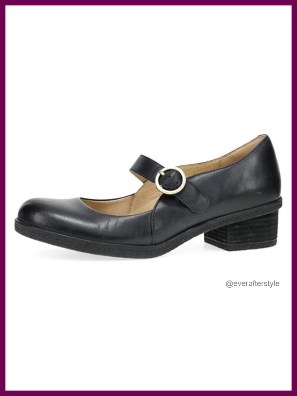 Dansko Deirdra Mary Jane Leather Flats Comfort Work Shoes Adjustable Buckle